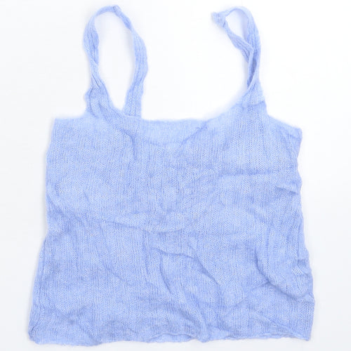 Mango Womens Blue  Knit Basic Tank Size XS