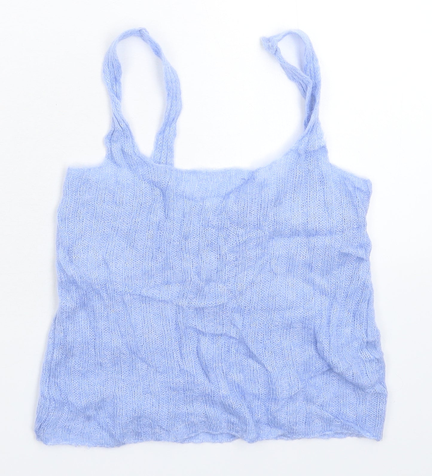 Mango Womens Blue  Knit Basic Tank Size XS
