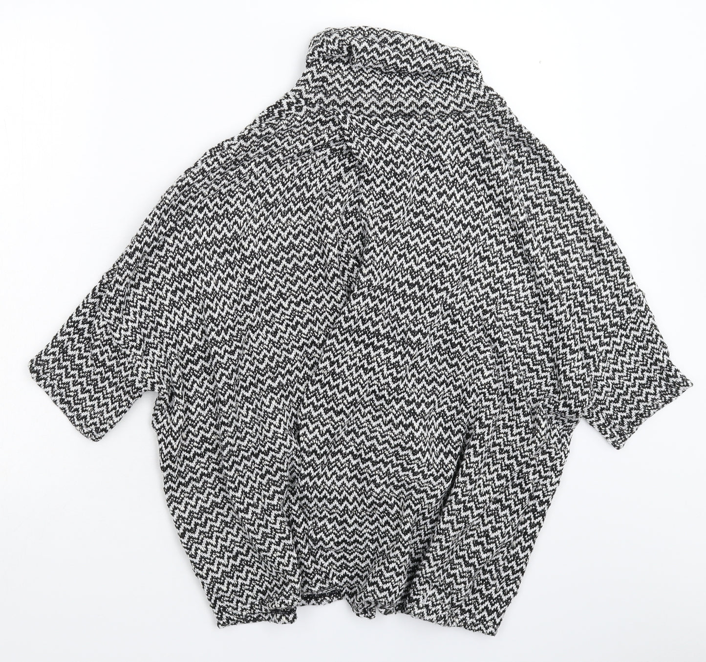River Island Womens Multicoloured Geometric Knit Pullover Jumper Size 14  - Oversized