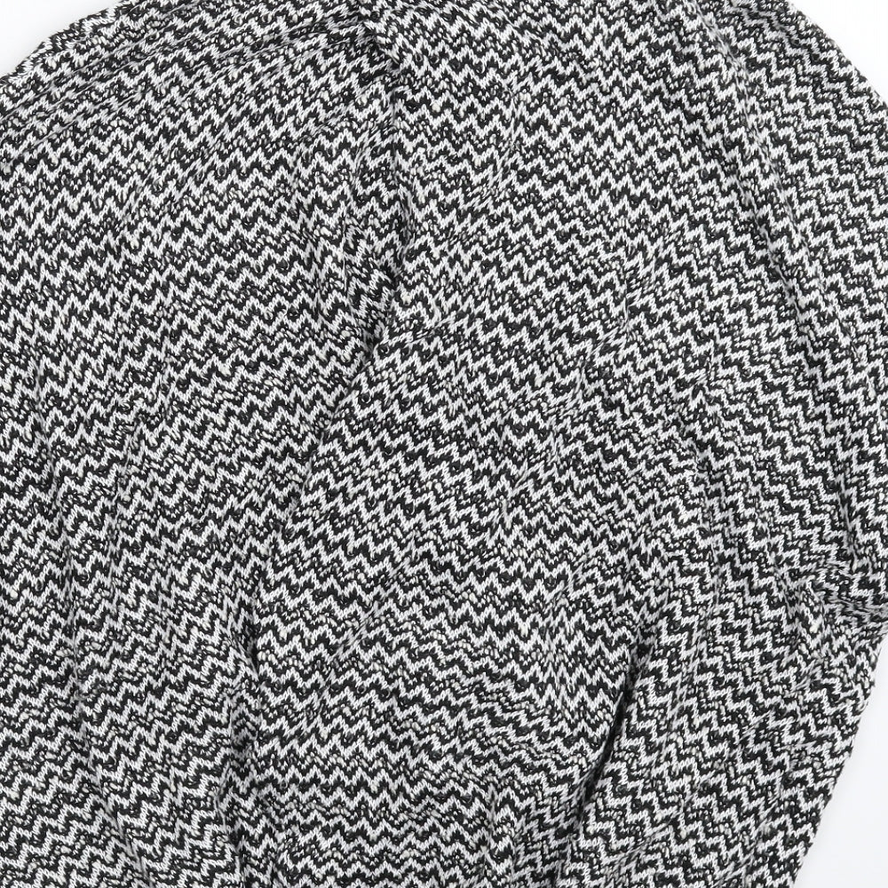 River Island Womens Multicoloured Geometric Knit Pullover Jumper Size 14  - Oversized