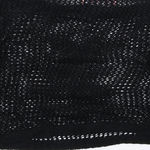 Chulin Womens Black  Knit Pullover Jumper Size S