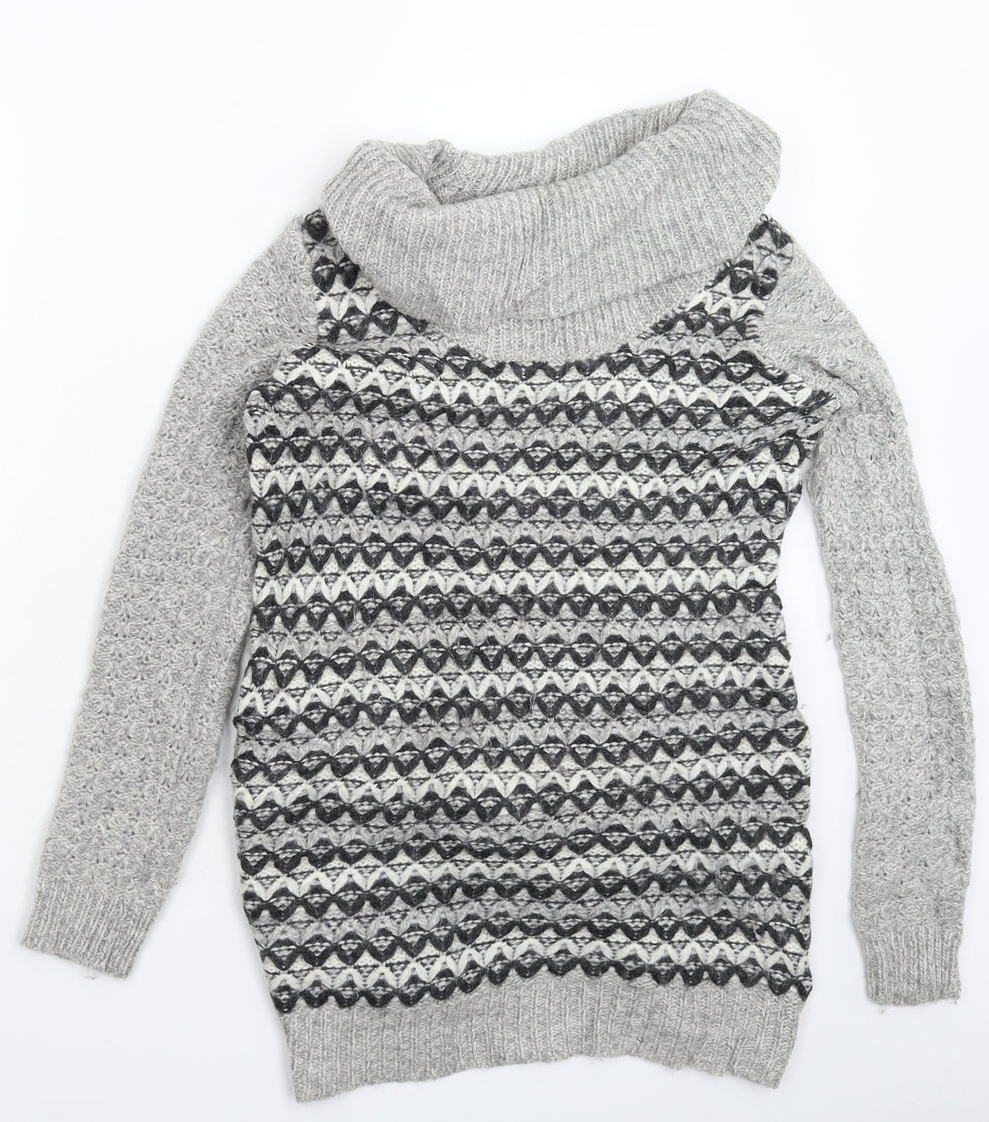 KEW Womens Grey  Knit Jumper Dress  Size M