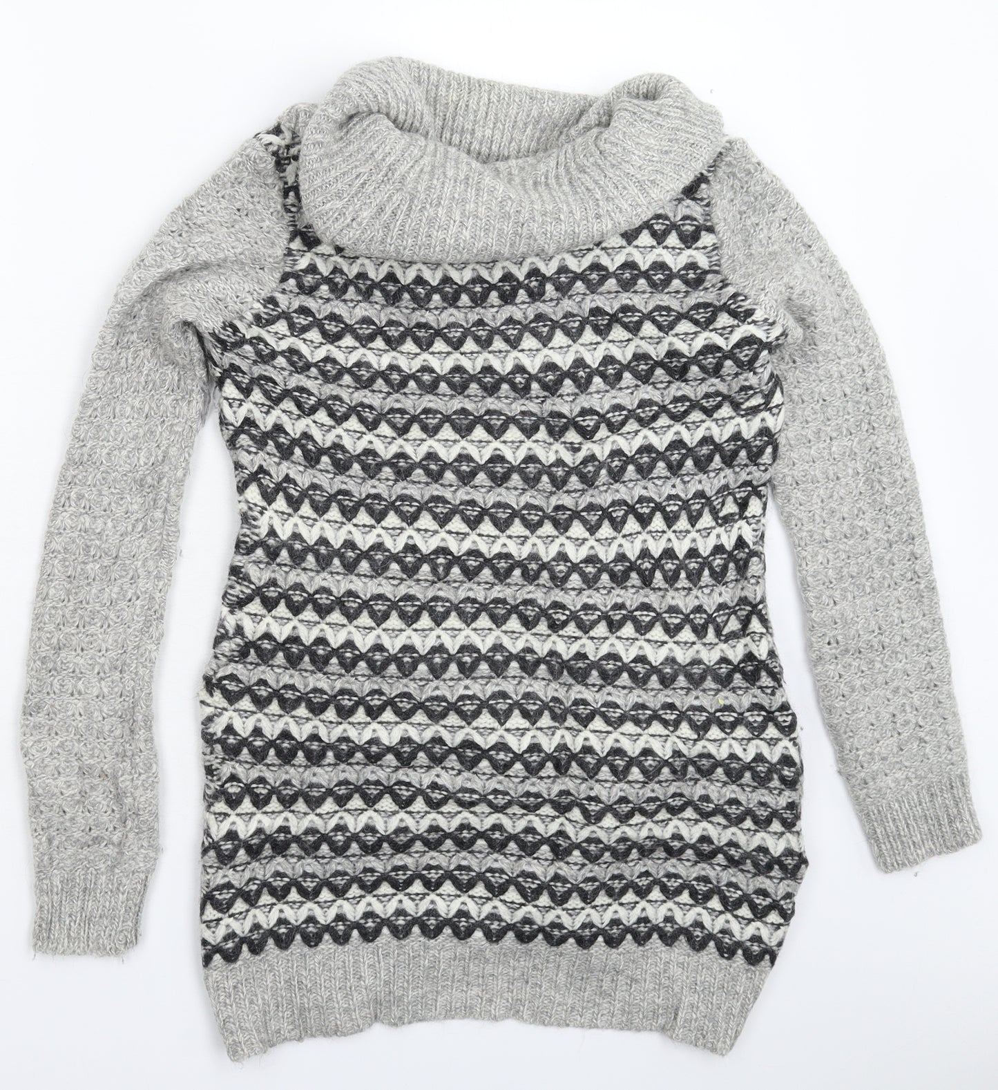 KEW Womens Grey  Knit Jumper Dress  Size M