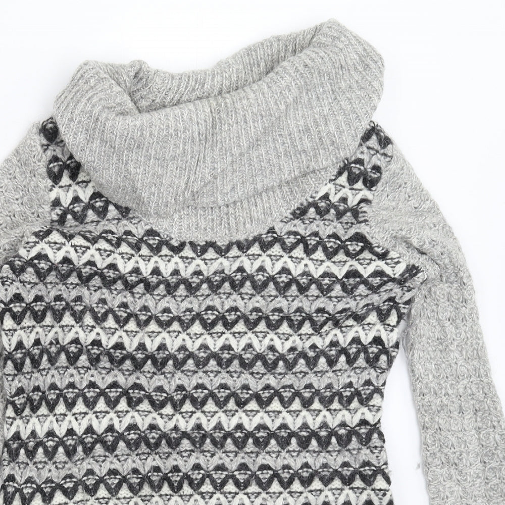 KEW Womens Grey  Knit Jumper Dress  Size M