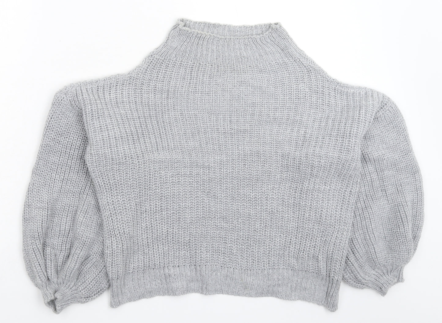 Misspap Womens Grey  Knit Pullover Jumper Size M