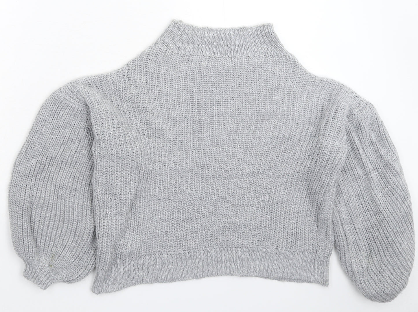 Misspap Womens Grey  Knit Pullover Jumper Size M