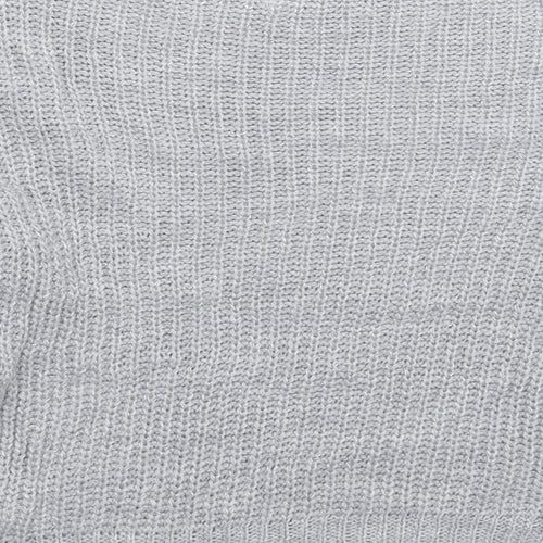 Misspap Womens Grey  Knit Pullover Jumper Size M