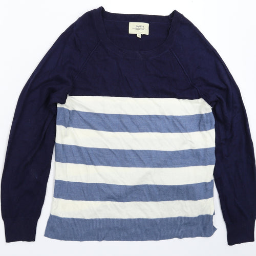 Papaya Womens Multicoloured Striped Knit Pullover Jumper Size 12