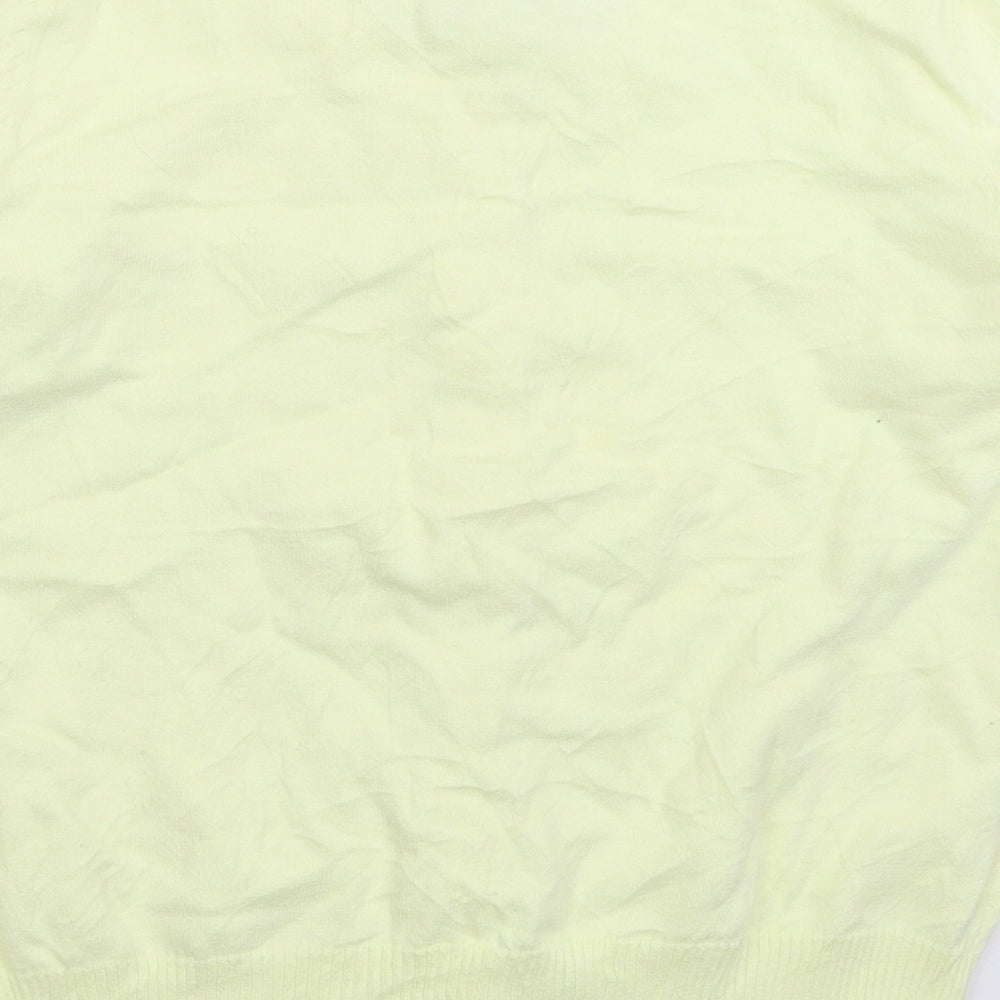 Debenhams Womens Yellow  Knit Cardigan Jumper Size 14