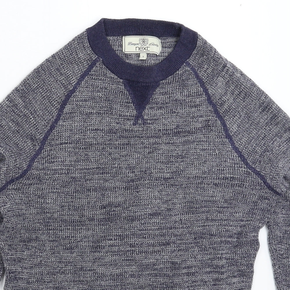 NEXT Mens Blue  Knit Pullover Jumper Size S