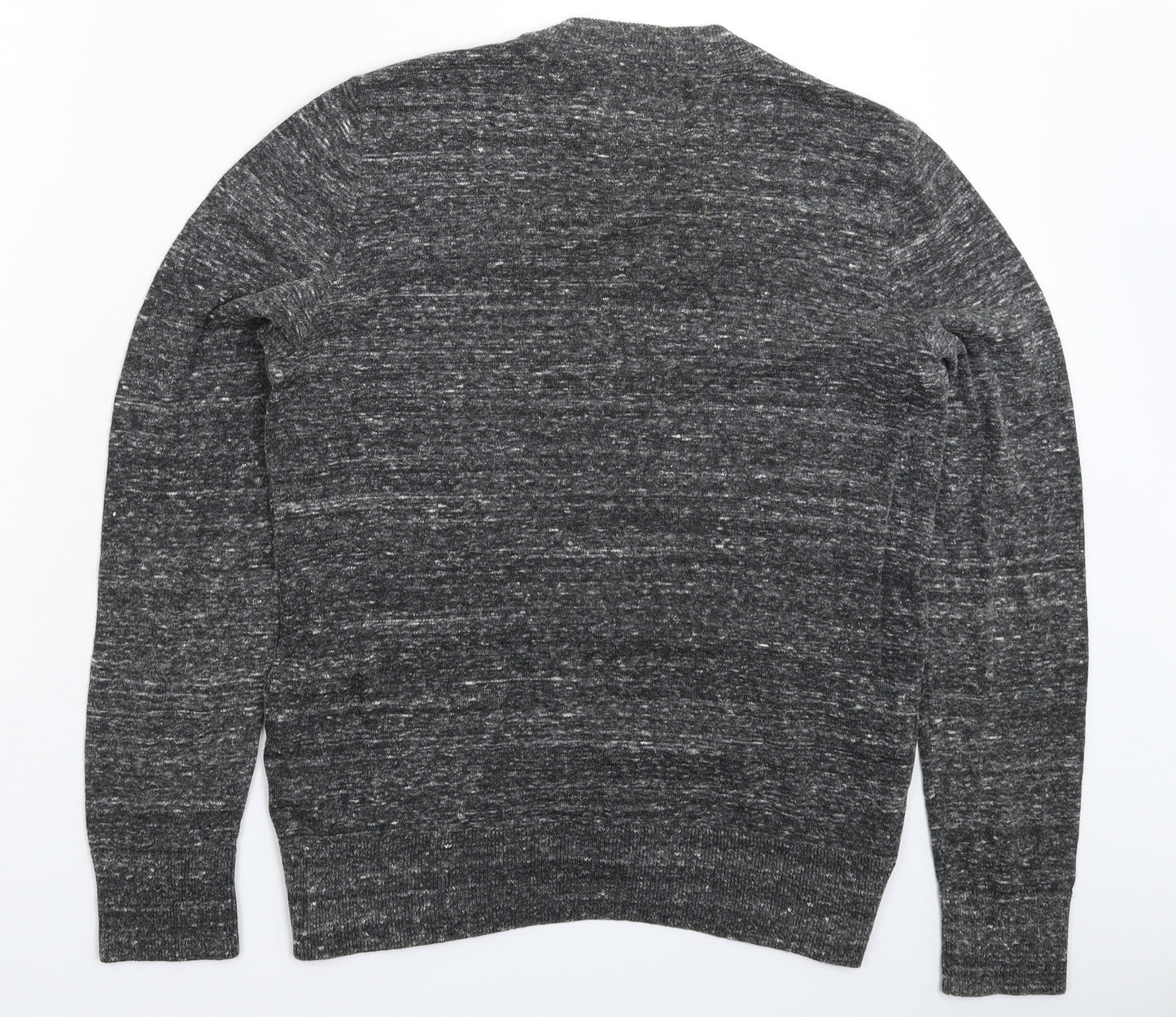 Topman Mens Grey  Knit Pullover Jumper Size S