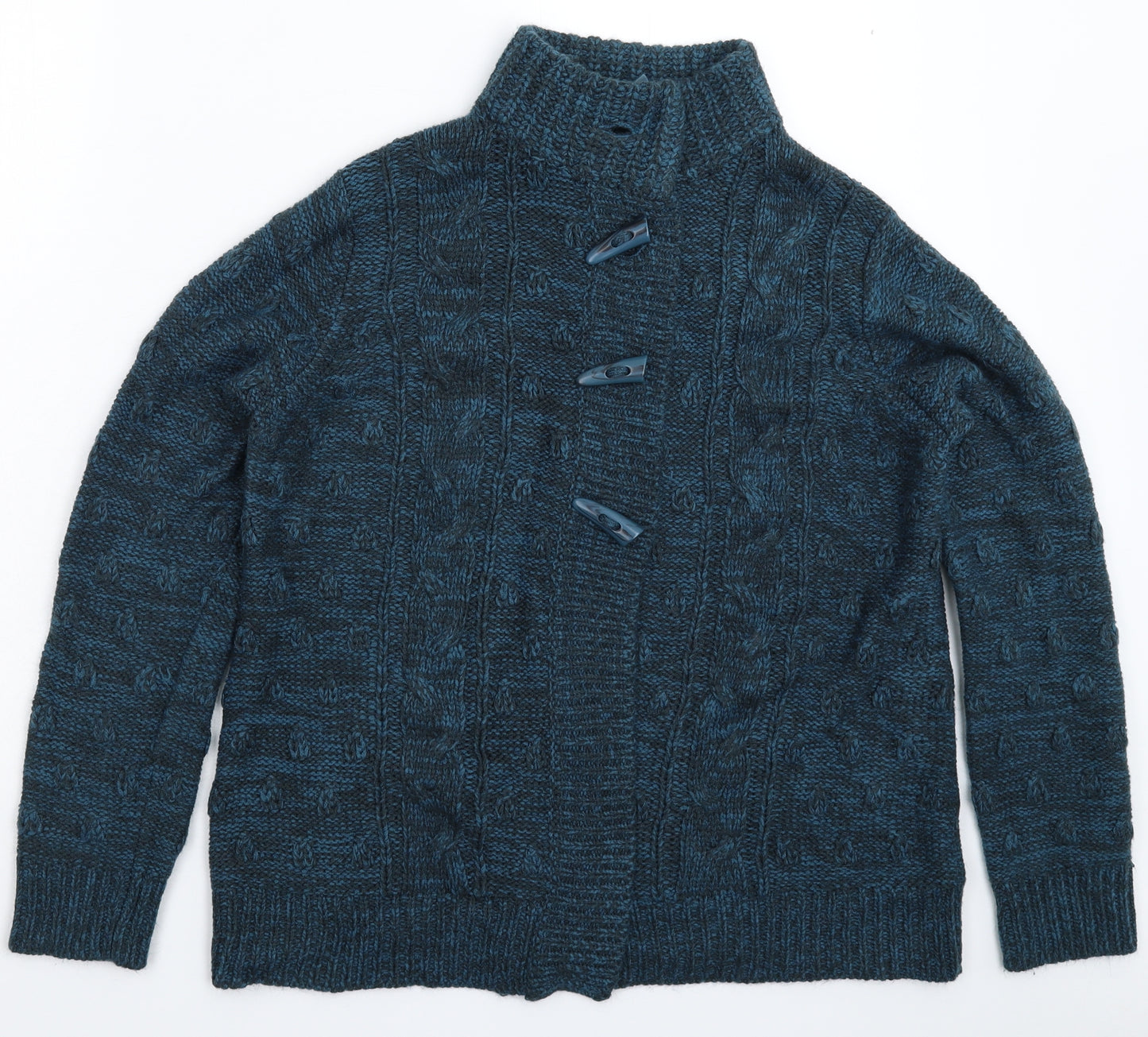 Debenhams Womens Blue  Knit Cardigan Jumper Size 16