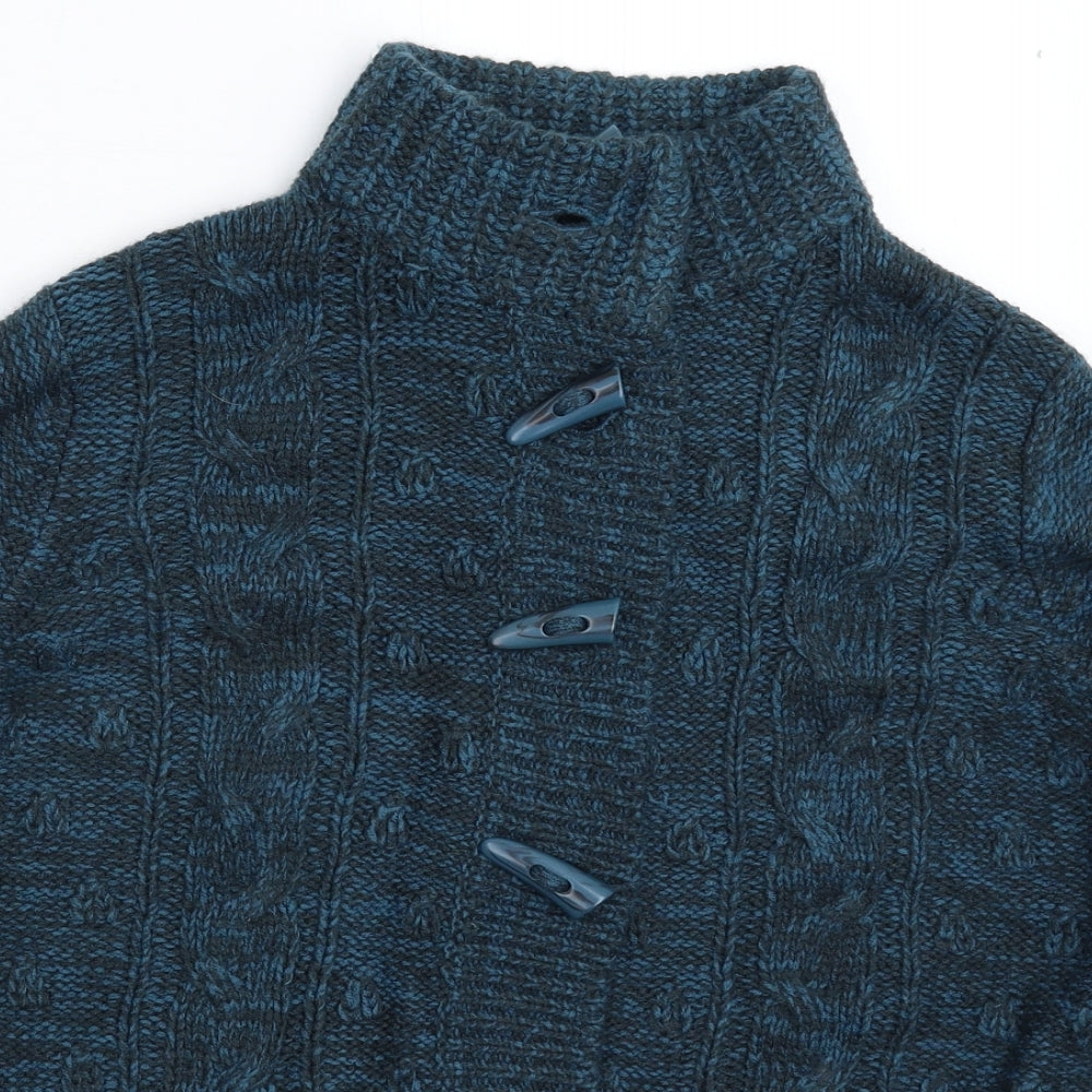 Debenhams Womens Blue  Knit Cardigan Jumper Size 16