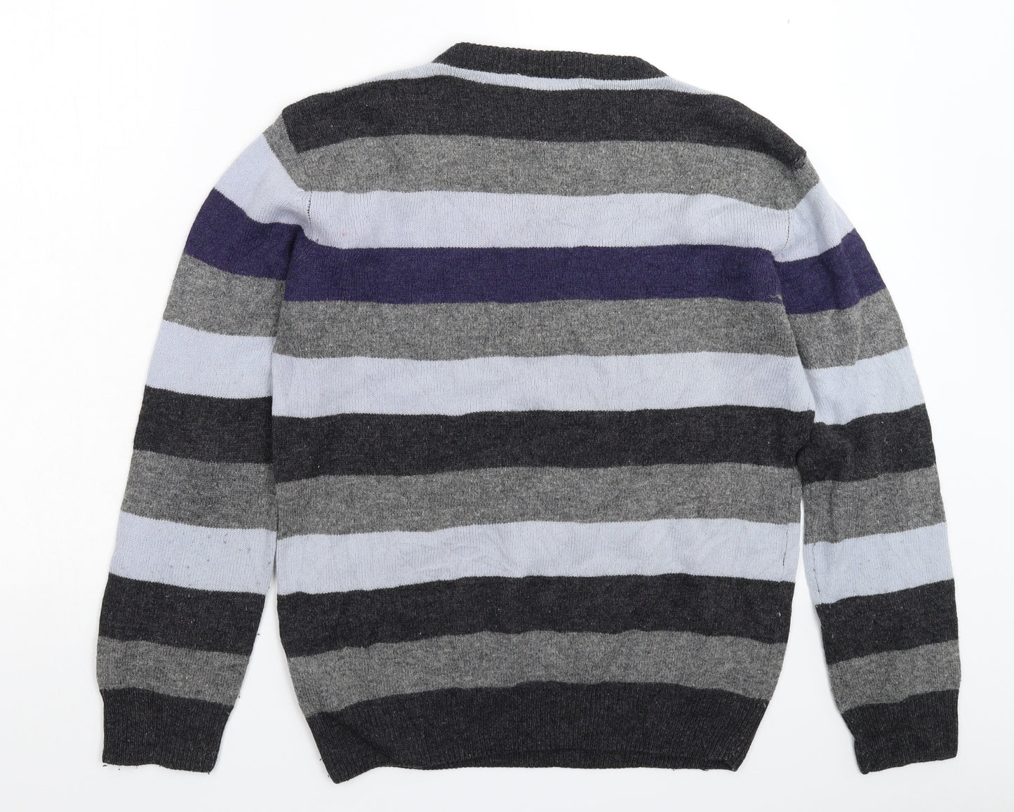 Wolsey Mens Multicoloured Striped Knit Pullover Jumper Size L