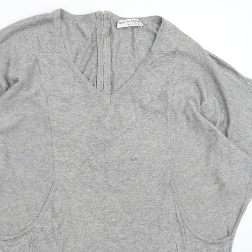 Autograph Womens Grey  Knit Jumper Dress  Size 12