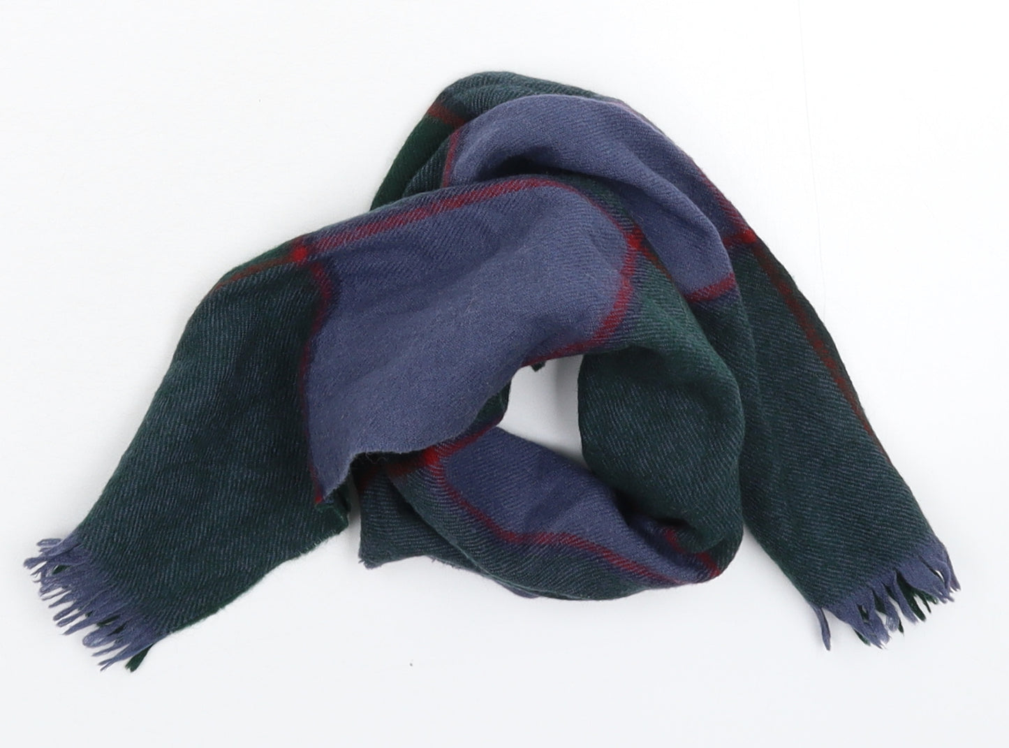 Preworn Mens Multicoloured Striped Knit Scarf  One Size