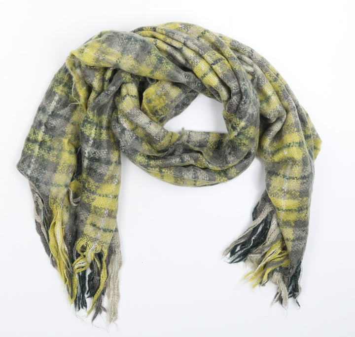Preworn Womens Multicoloured Check Knit Scarf