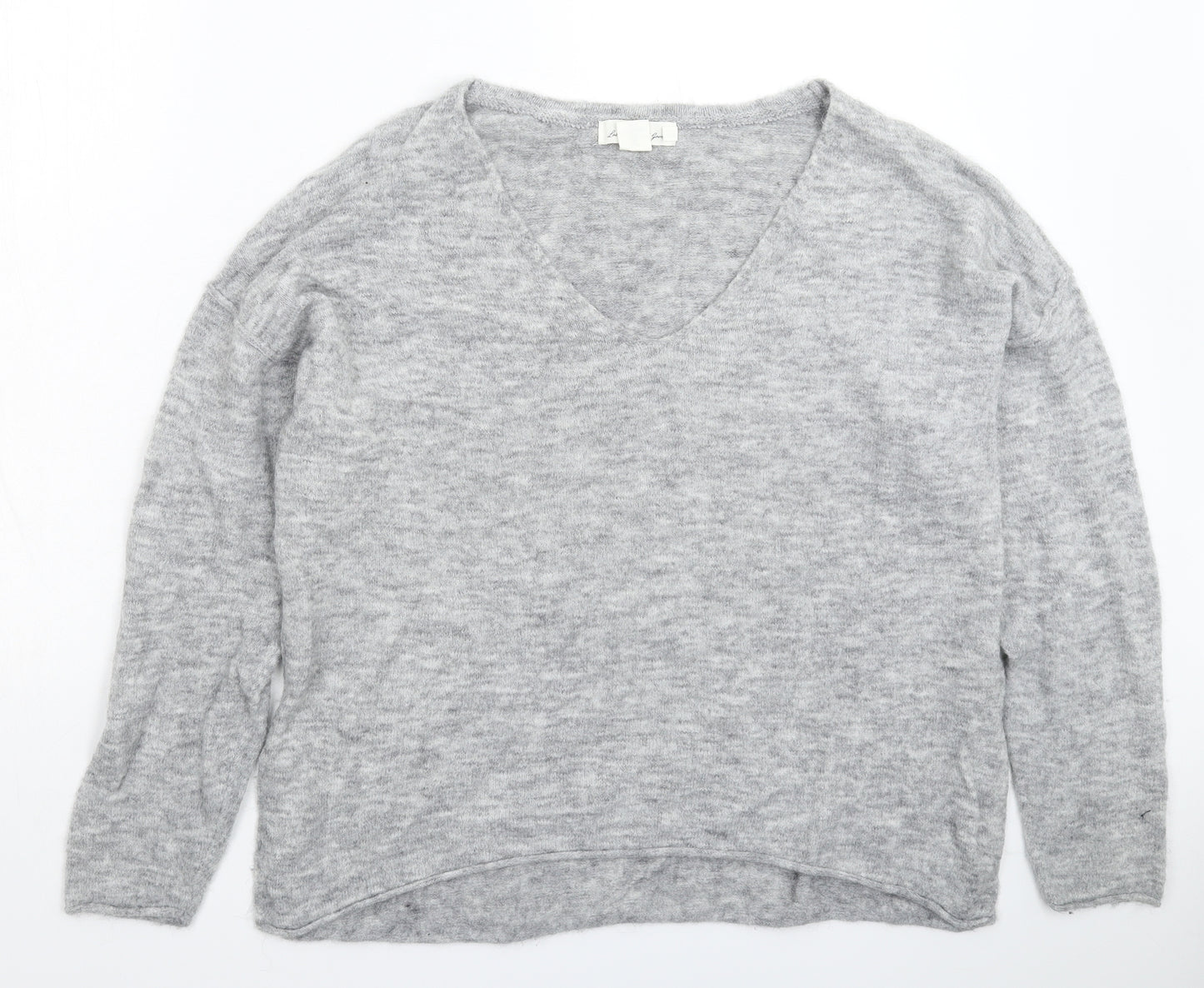 H&M Womens Grey  Knit Pullover Jumper Size M