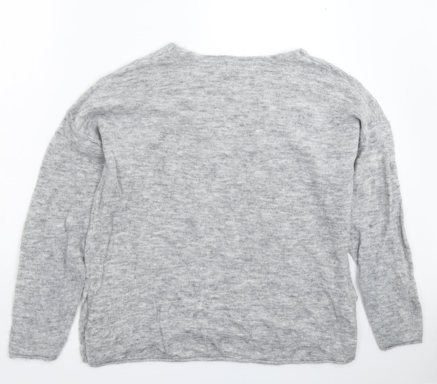 H&M Womens Grey  Knit Pullover Jumper Size M