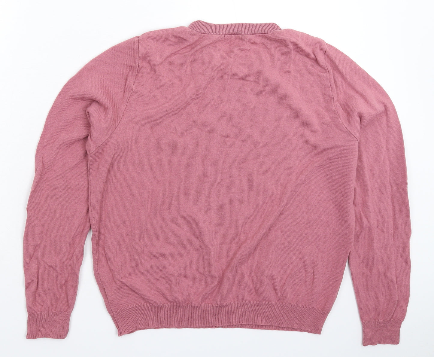 Boohoo Womens Pink  Knit Pullover Jumper Size L