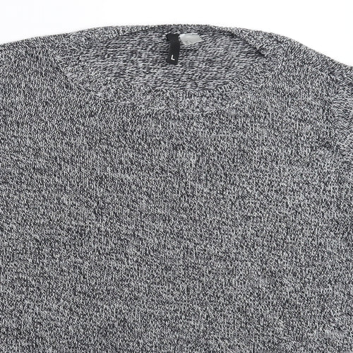 Divided Womens Grey  Knit Pullover Jumper Size L  - Oversized