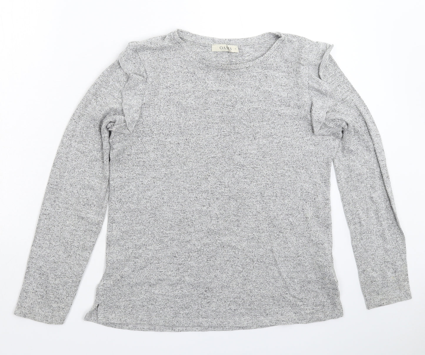 Oasis Womens Grey  Knit Pullover Jumper Size M