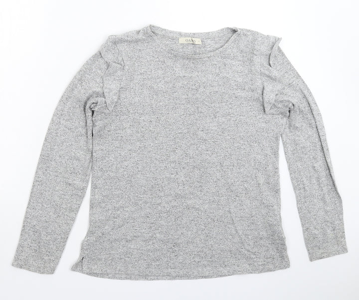 Oasis Womens Grey  Knit Pullover Jumper Size M