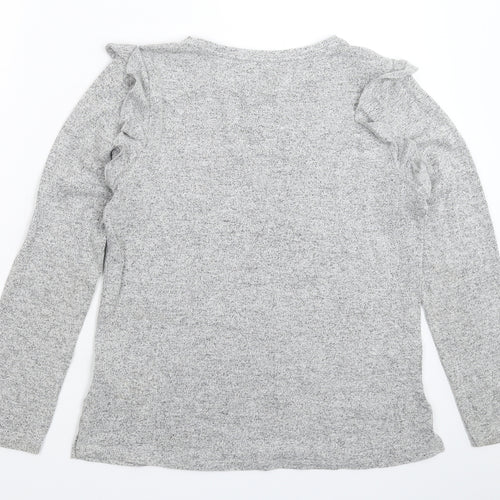 Oasis Womens Grey  Knit Pullover Jumper Size M