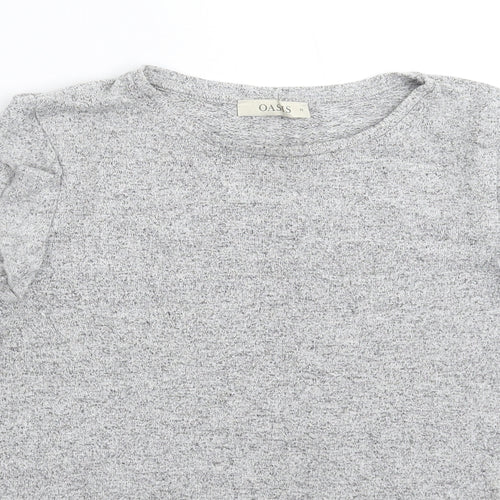 Oasis Womens Grey  Knit Pullover Jumper Size M