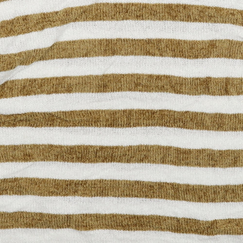 TU Womens Multicoloured Striped Knit Pullover Jumper Size 8