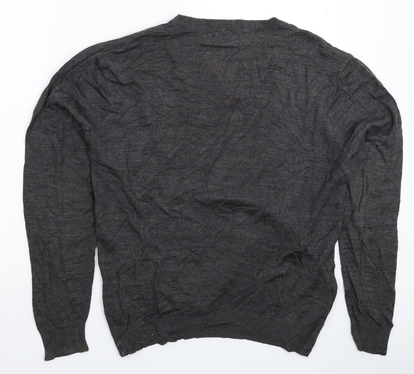 Pierre Cardin Mens Grey  Knit Pullover Jumper Size L