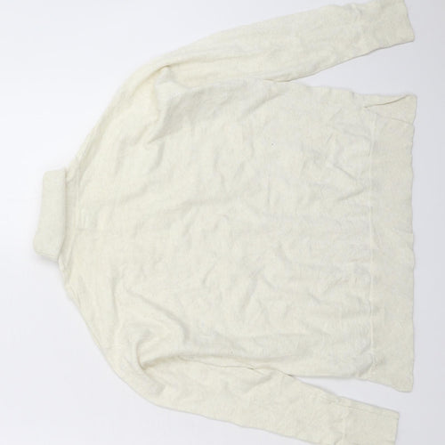 Zara Girls White  Knit Pullover Jumper Size 13-14 Years