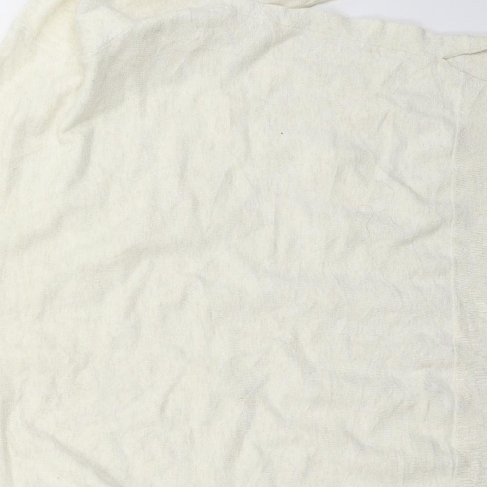 Zara Girls White  Knit Pullover Jumper Size 13-14 Years