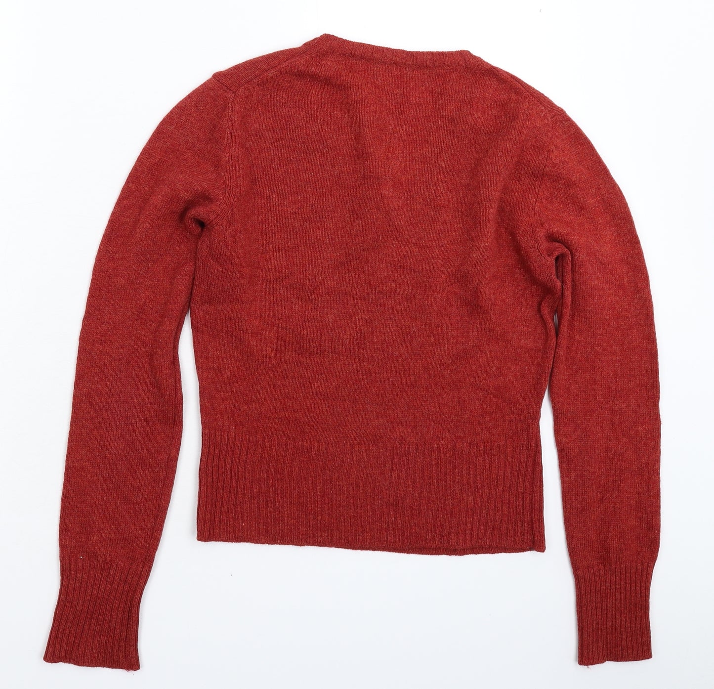 United Colors of Benetton Womens Brown  Knit Pullover Jumper Size 10