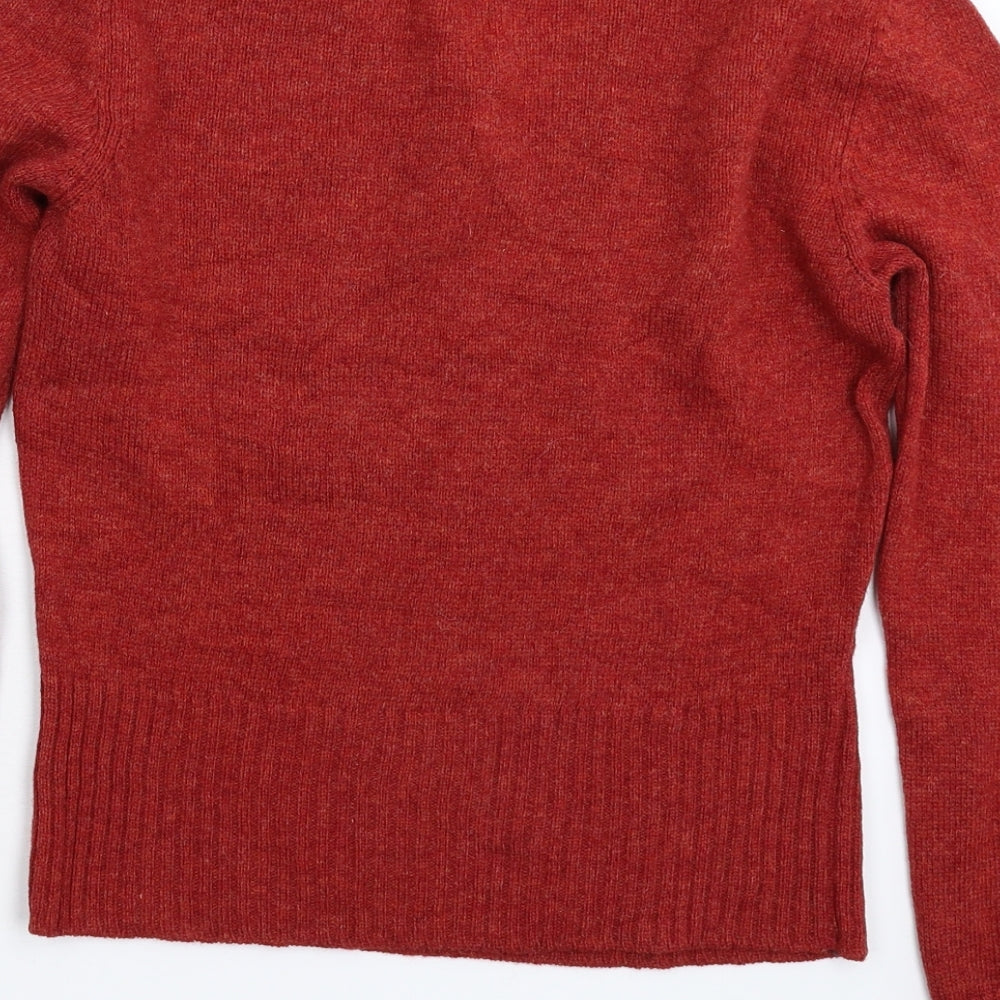 United Colors of Benetton Womens Brown  Knit Pullover Jumper Size 10