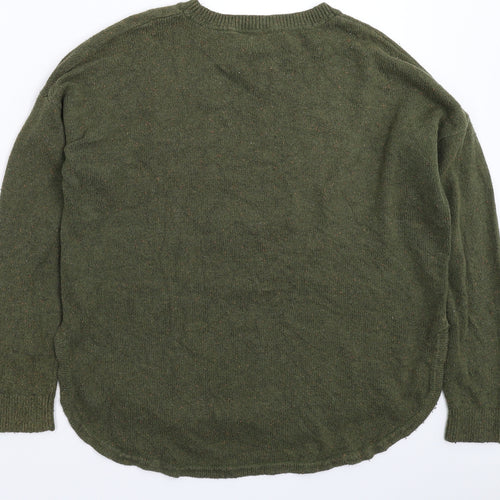 Fat Face Womens Green  Knit Pullover Jumper Size 14