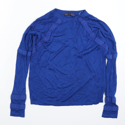 Marks and Spencer Womens Blue  Knit Pullover Jumper Size S
