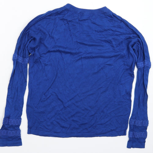 Marks and Spencer Womens Blue  Knit Pullover Jumper Size S