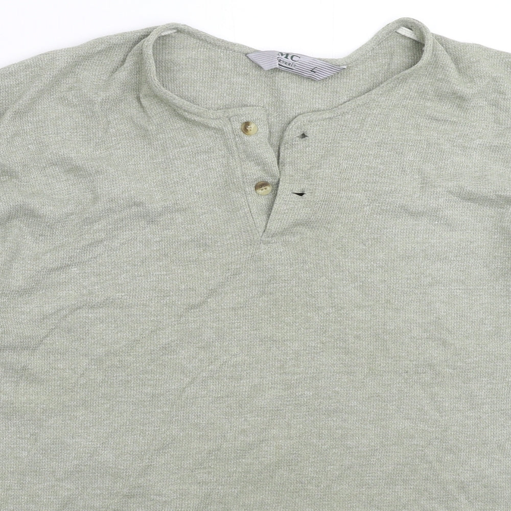 MC Casuals Mens Grey    T-Shirt Size L