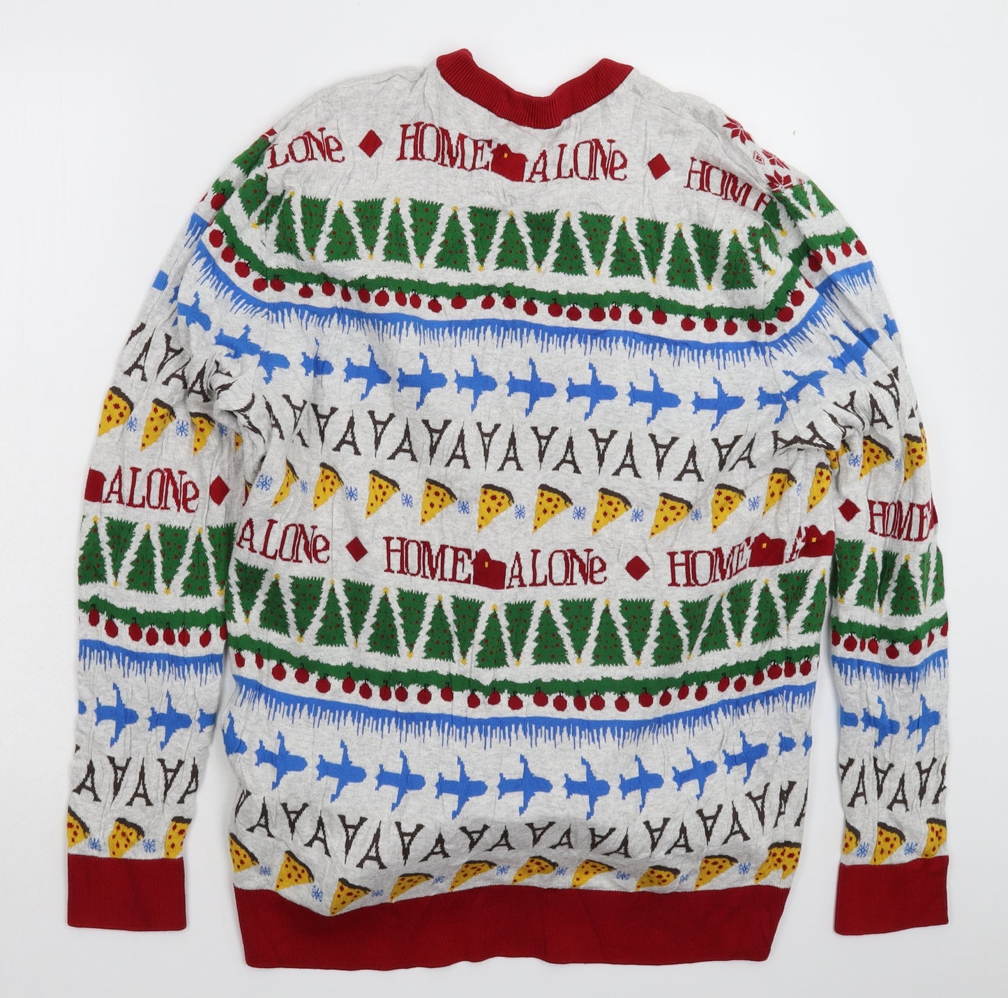 Home Alone Mens Grey  Knit Pullover Jumper Size 2XL  - Christmas