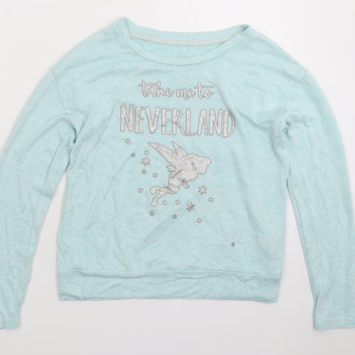 Disney Womens Blue  Knit Pullover Jumper Size 8