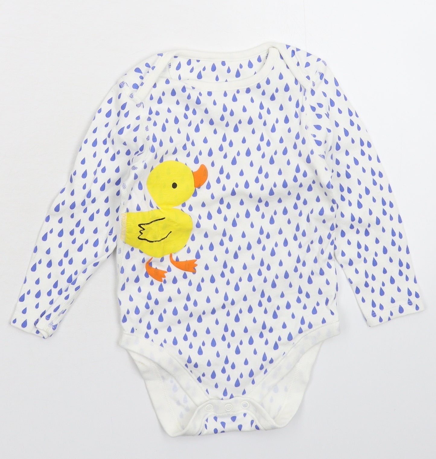 Marks and Spencer Baby White   Babygrow One-Piece Size 24 Months