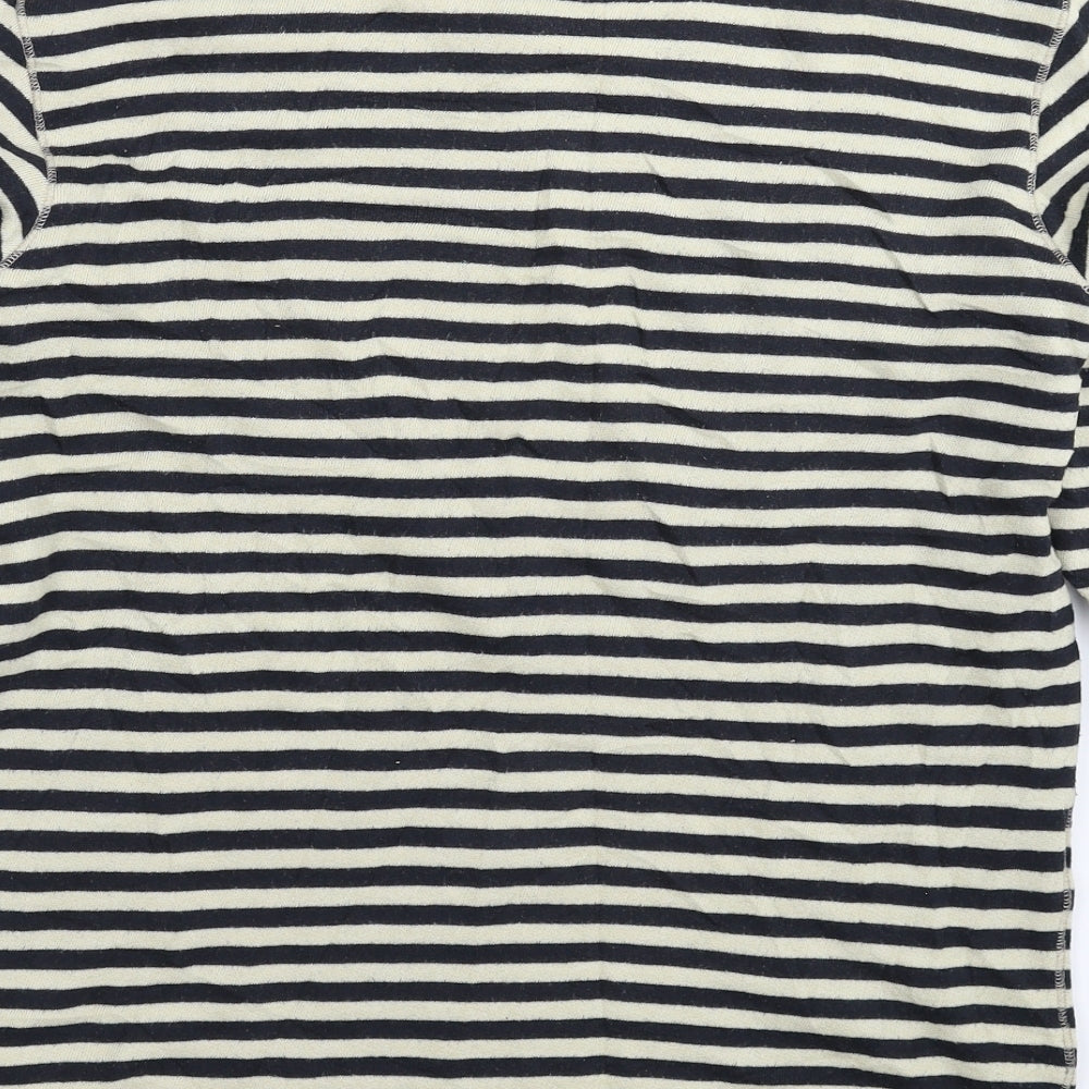 JACK & JONES Mens Multicoloured Striped Knit Pullover Jumper Size L