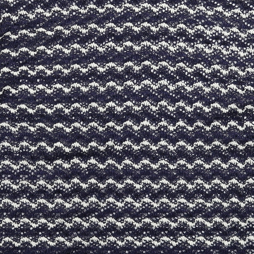 NEXT Womens Blue Striped Knit Pullover Jumper Size 20