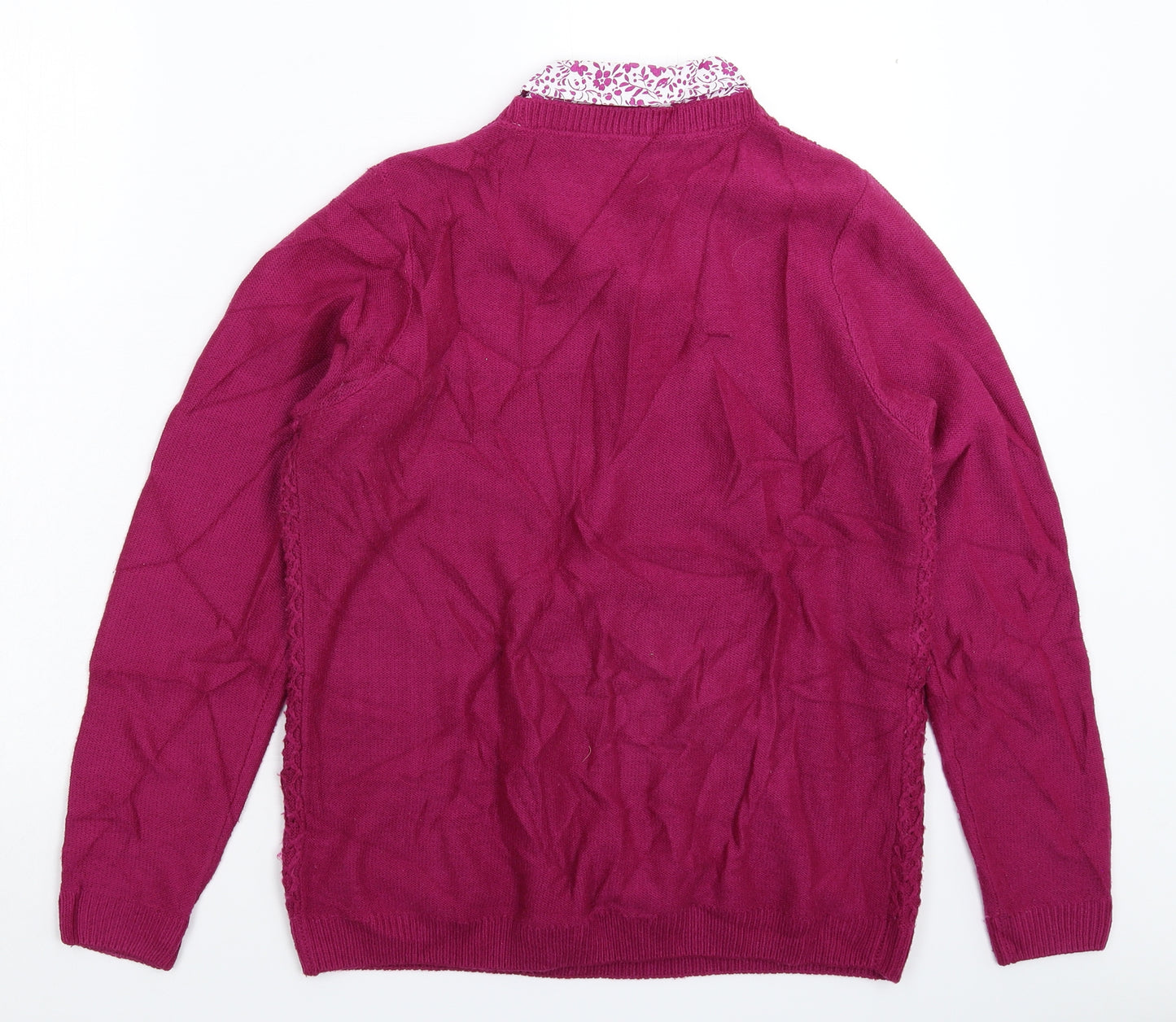 Isle Womens Pink  Knit Pullover Jumper Size 16