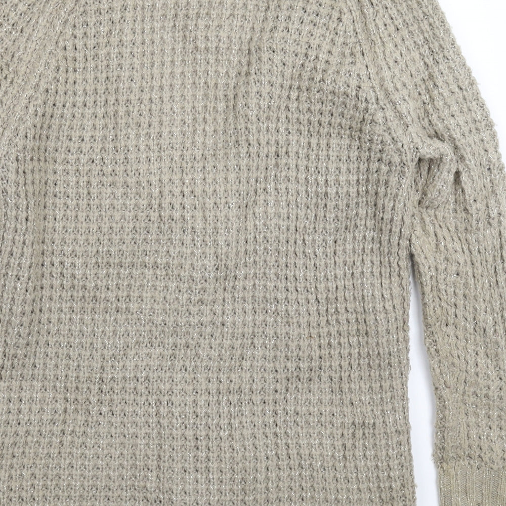 Papaya Womens Grey  Knit Cardigan Jumper Size 16