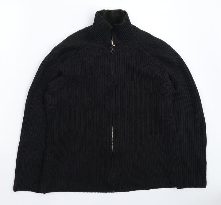 Full Circle Womens Black  Knit Jacket Coatigan Size L