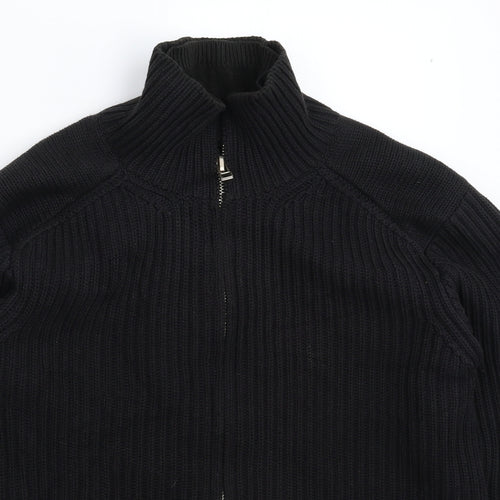 Full Circle Womens Black  Knit Jacket Coatigan Size L