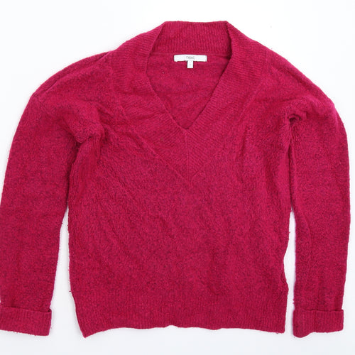 NEXT Womens Pink  Knit Pullover Jumper Size S