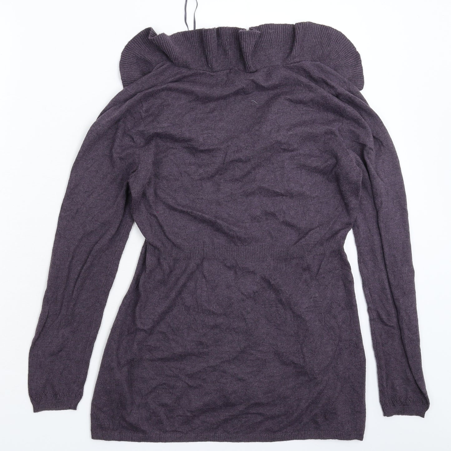 Marks and Spencer Womens Purple  Knit Cardigan Jumper Size 10